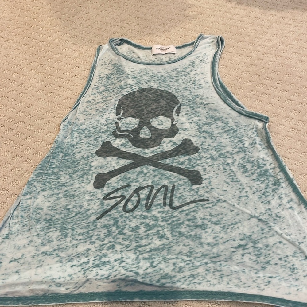 Soul Cycle, Green tank, size xs.